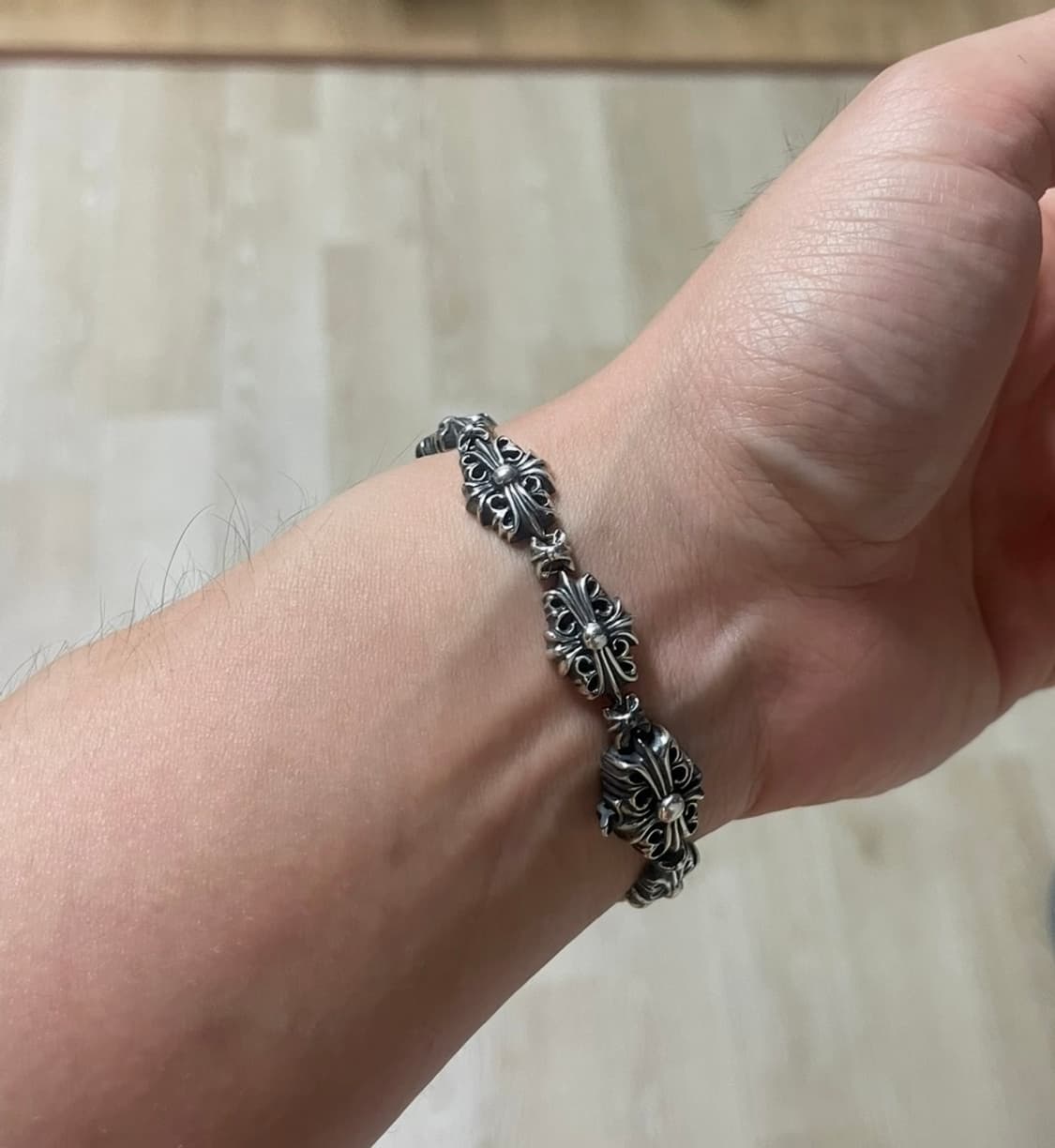 (맨아코)크롬하츠 미니 키퍼 팔찌 10링크 한스룸 풀구성품 상품이미지4