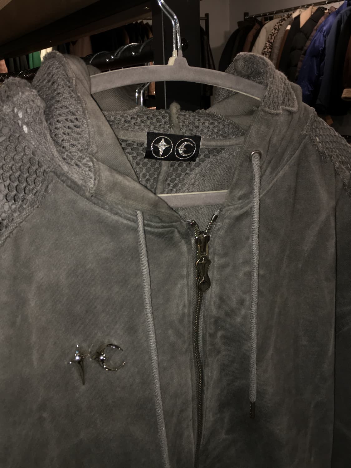 Thugclub 떠그클럽 댐 집업 그레이 상품이미지7