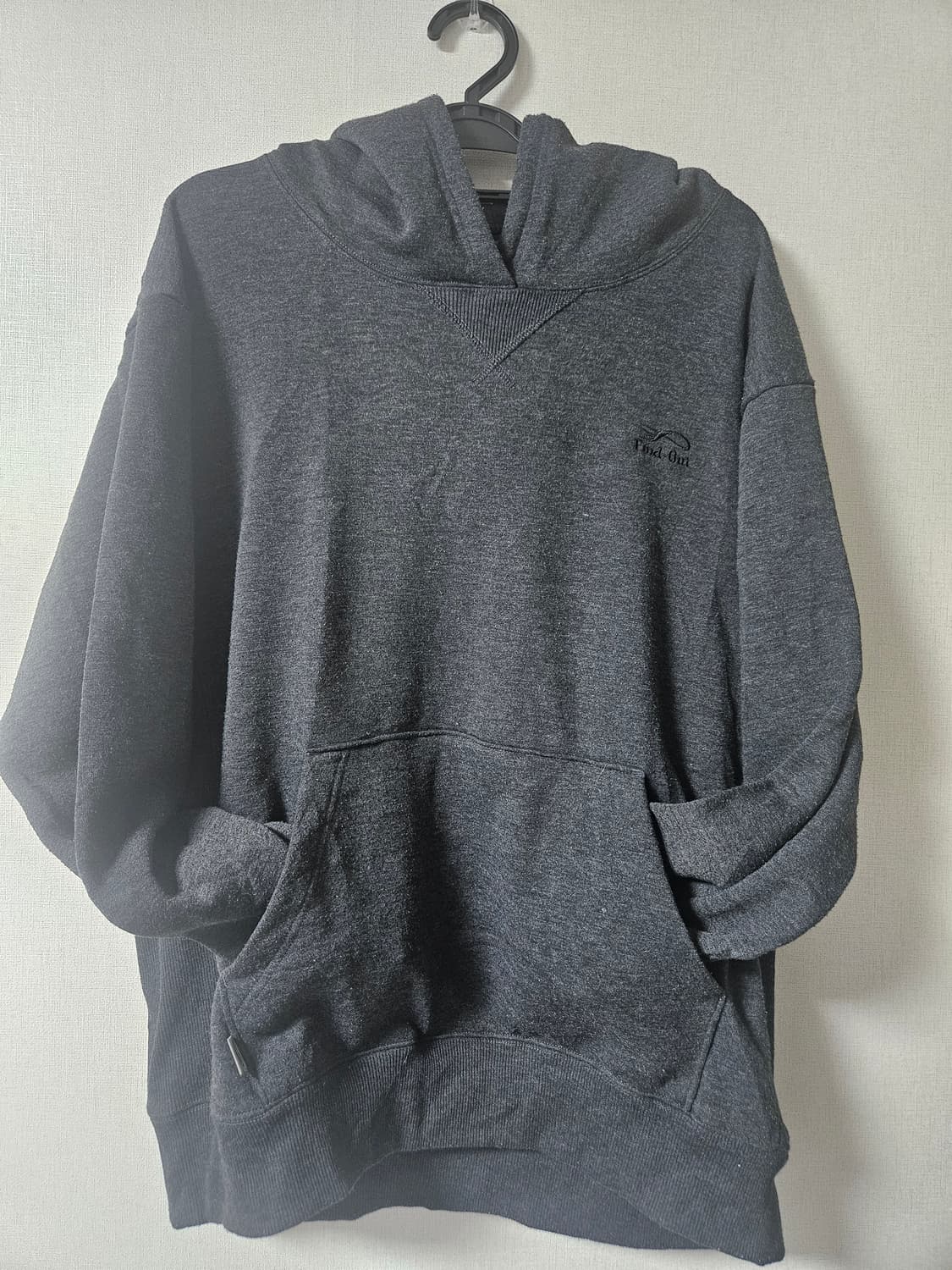 Find-Out 차콜 그레이 후드티 L 상품이미지1