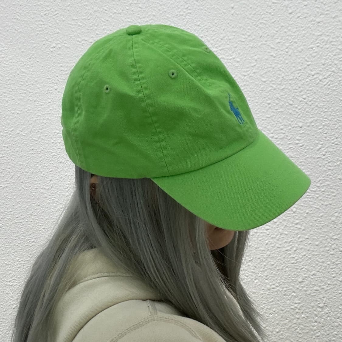 폴로 랄프로렌 스카이블루포니 그린 볼캡 상품이미지2
