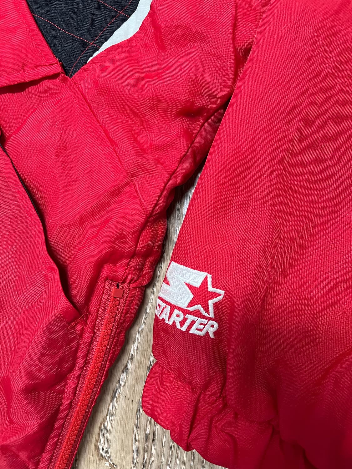 스타터 NHL 시카고 블랙호크스 올드스쿨 아노락 점퍼 상품이미지2