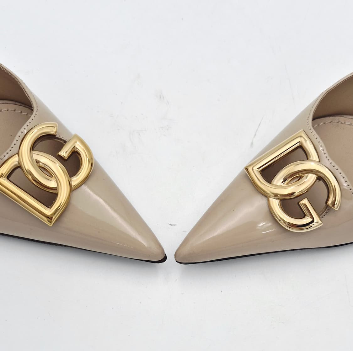 돌체앤가바나 DG 로고 페이던트 펌프스 힐 35.5 베이지 상품이미지7