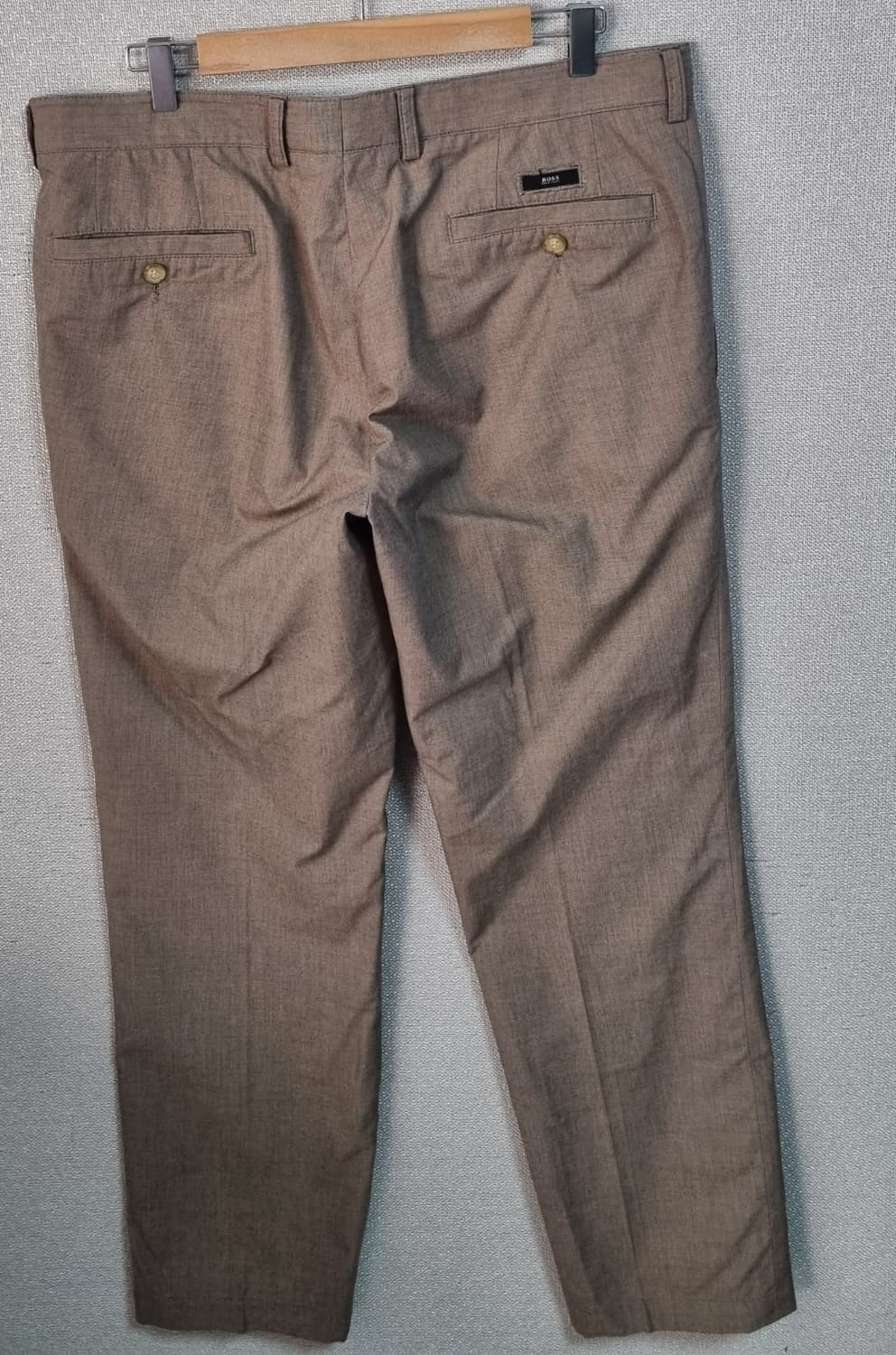 54사이즈) 휴고보스 브라운 코튼100% 슬랙스 상품이미지2