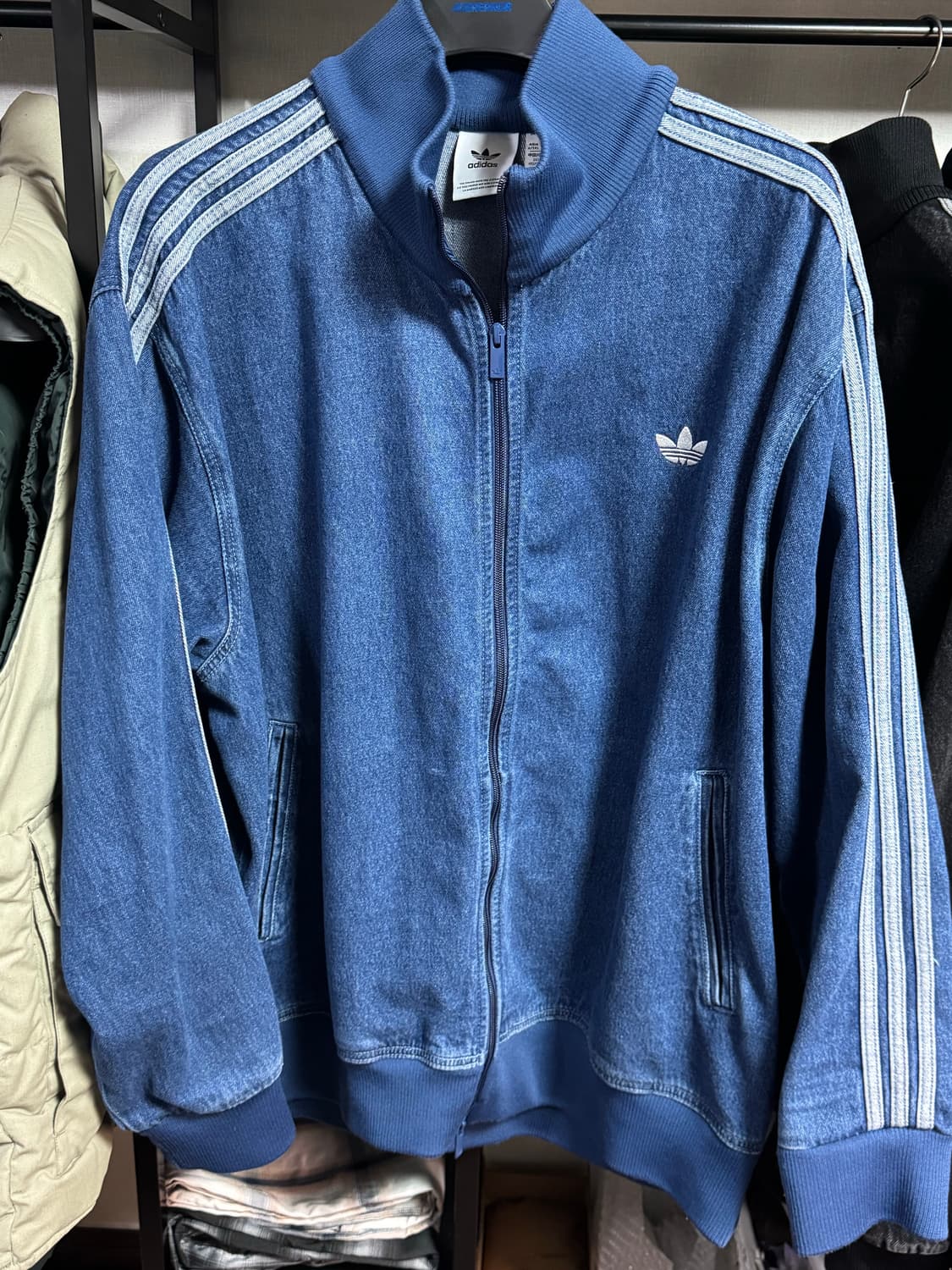 [3XL XXXL] 아디다스 데님 트랙탑 데님블루 상품이미지1