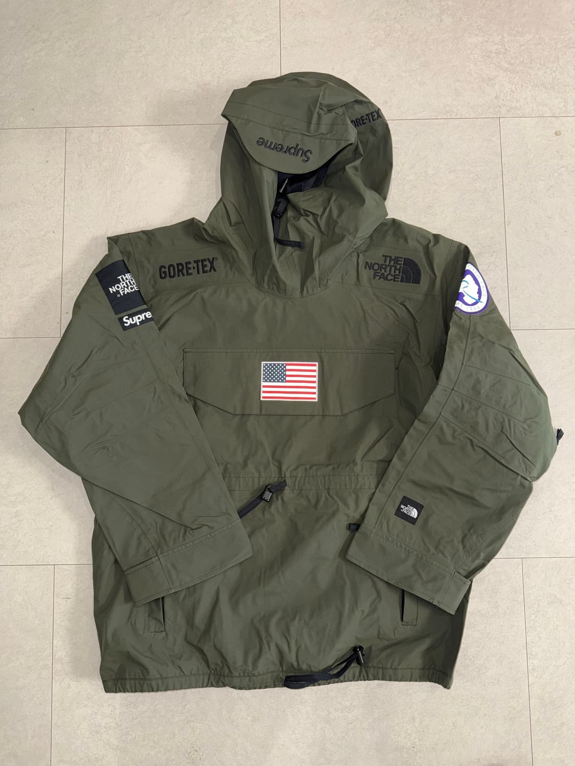 (XL) 노스페이스x슈프림 성조기 아노락 자켓 상품이미지1
