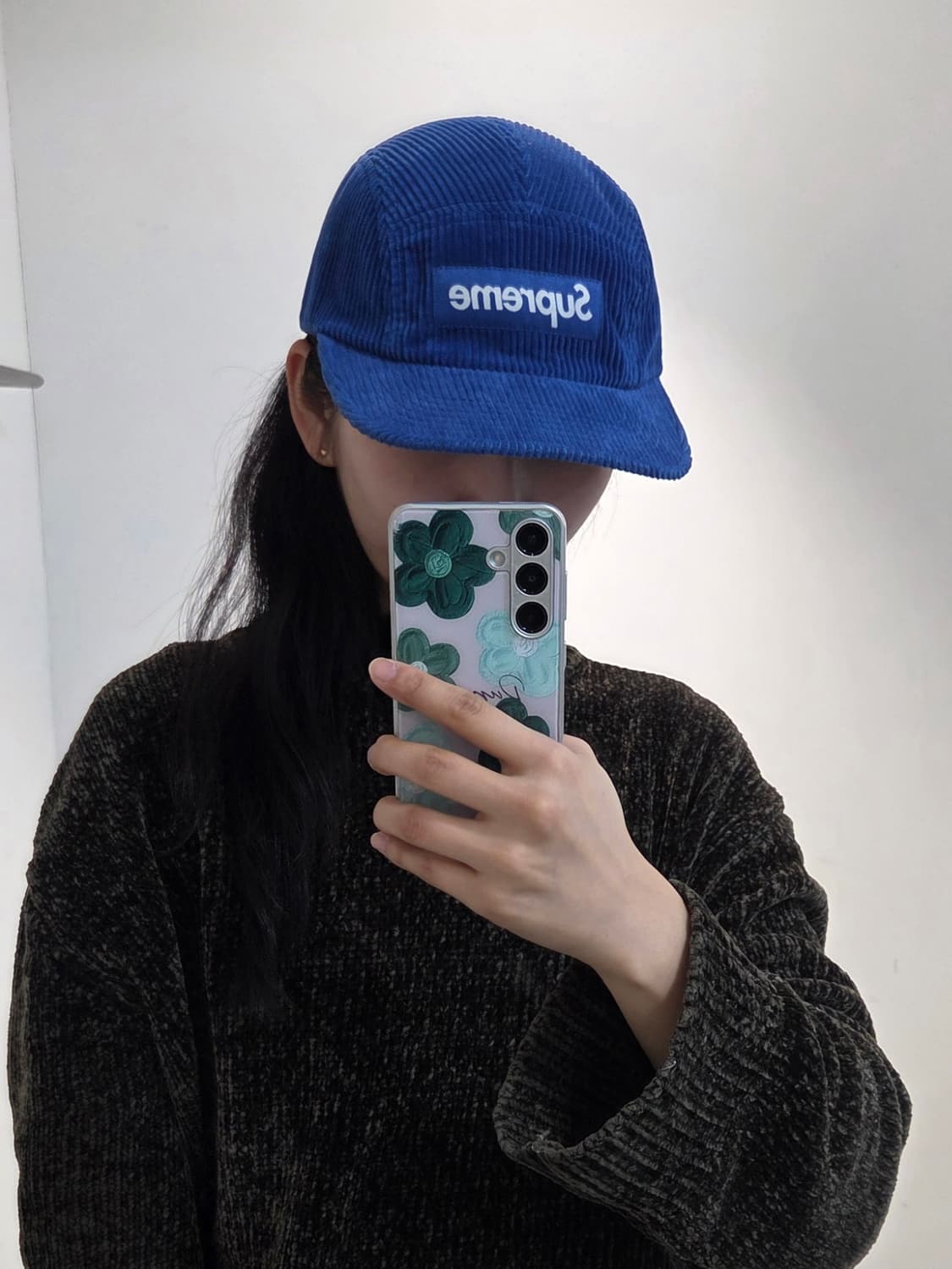 슈프림 코듀로이 캠프캡 블루 상품이미지5