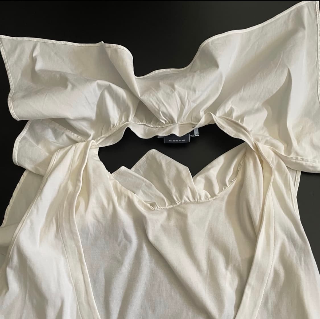 프라다 러플 슬리브리스 블라우스 상품이미지4