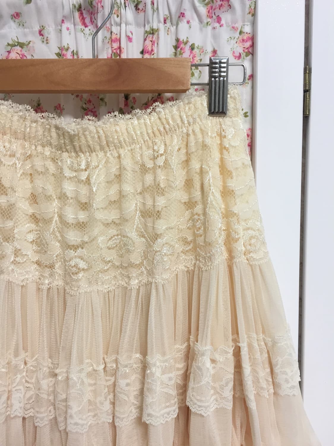 빈티지 살구 레이스 스커트 상품이미지2
