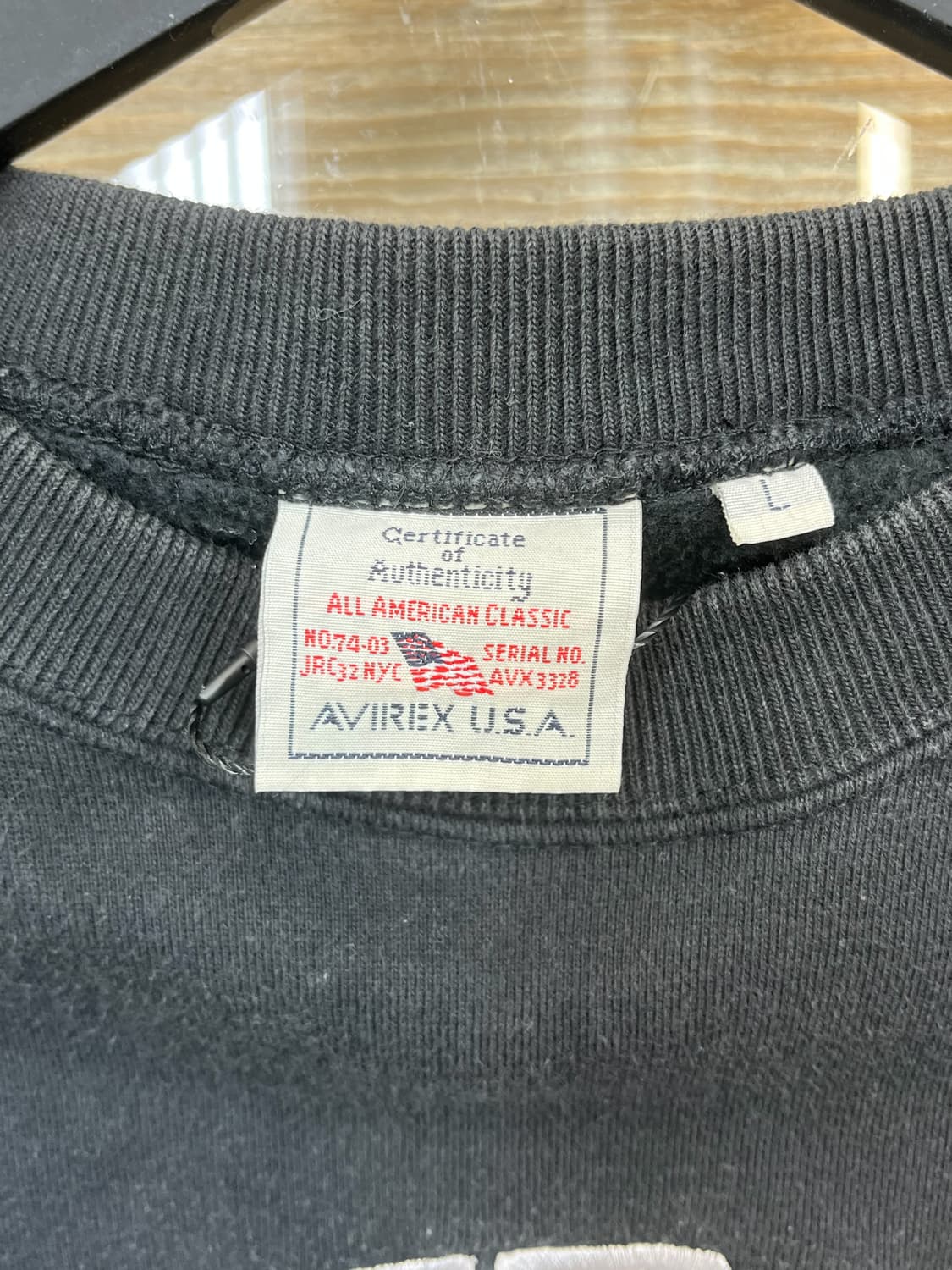 아비렉스 로고 스웻셔츠 상품이미지6