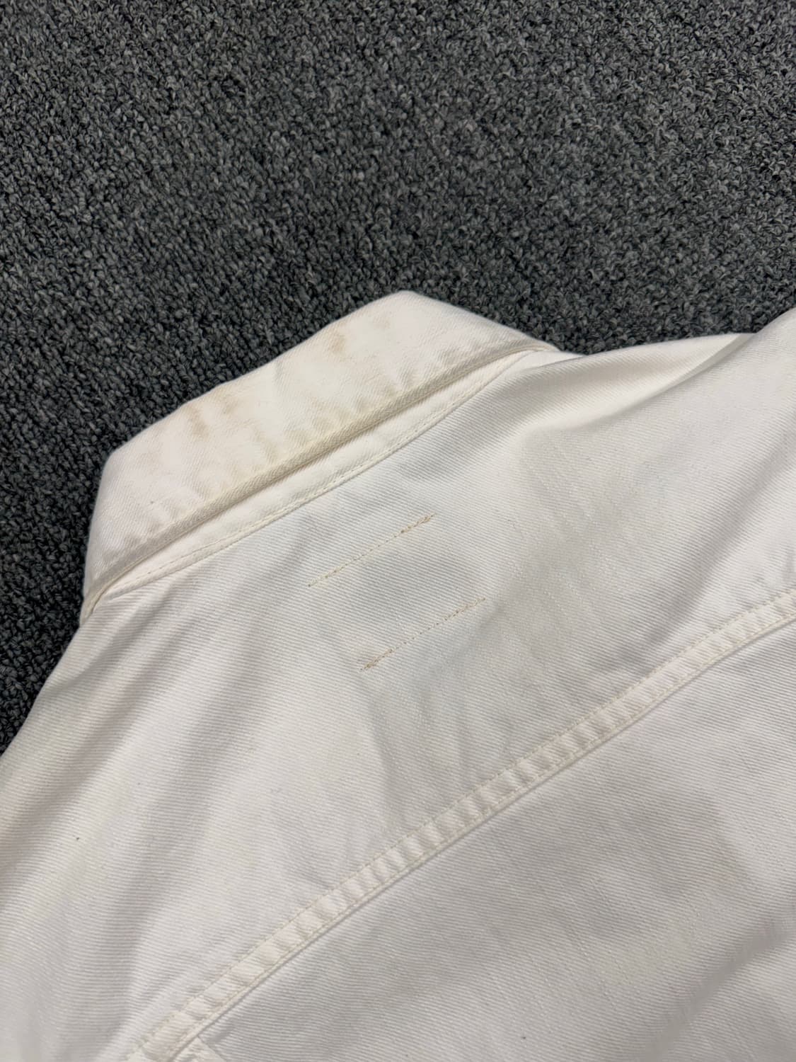 OS)랭글러 빈티지 124MJ 화이트 데님 트러커 자켓 상품이미지8