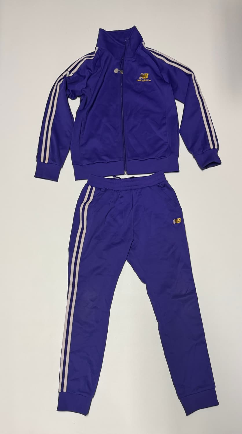 뉴발란스 키즈 트레이닝 져지 세트 140 퍼플 상품이미지1