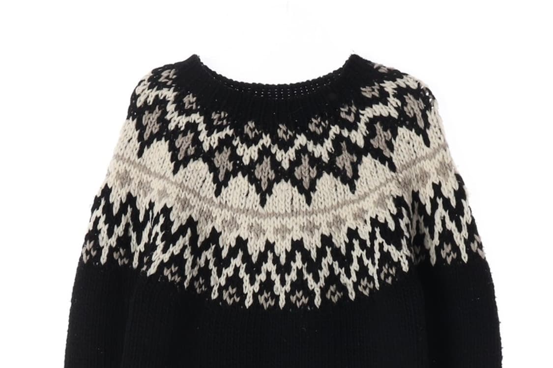 코엔 블랙 노르딕 페어아일 니트 F 상품이미지3