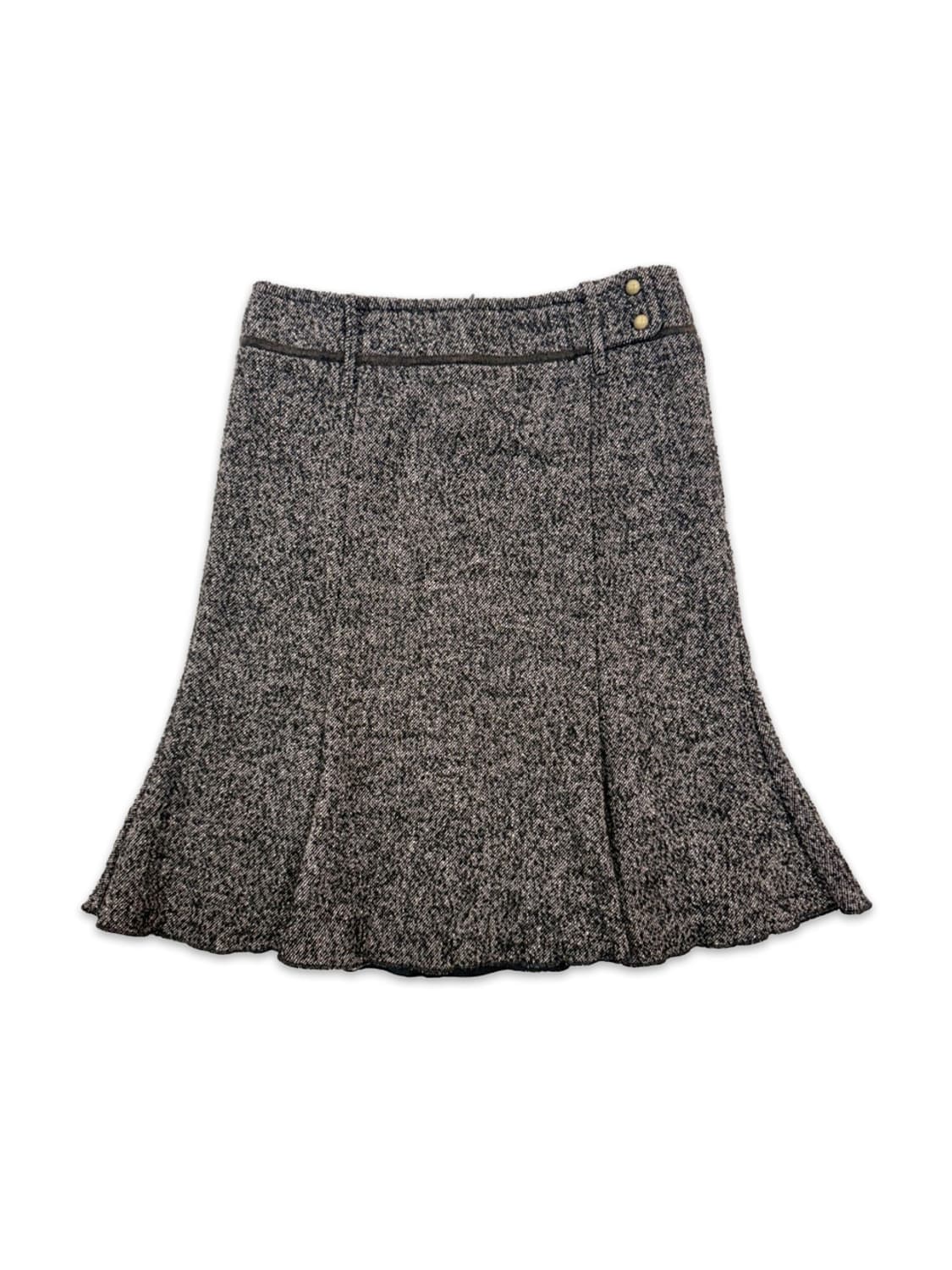 빈티지 막스앤코 브라운 플레어 미디 스커트 상품이미지1