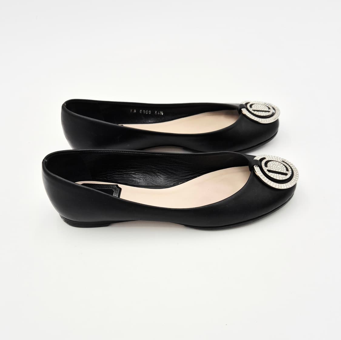 크리스찬 디올 CD 크리스탈 디테일 플랫 슈즈 34.5 상품이미지4