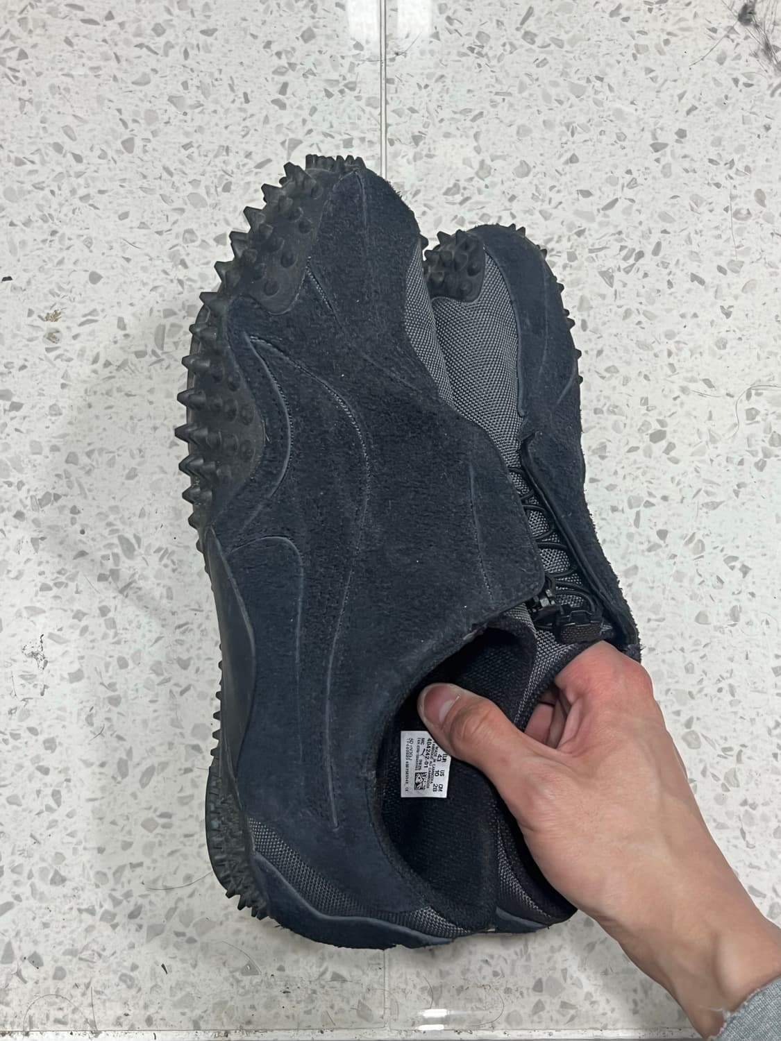 푸마 x 산산기어 모스트로 케이지 블랙 쉐도우 그레이 280 상품이미지3