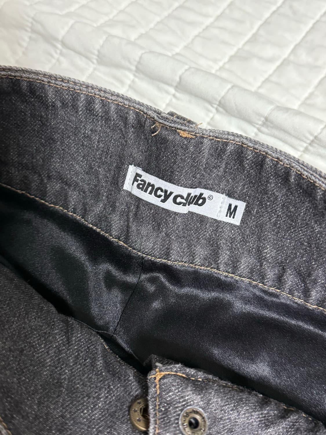 팬시클럽 데님 플리츠스커트 상품이미지4