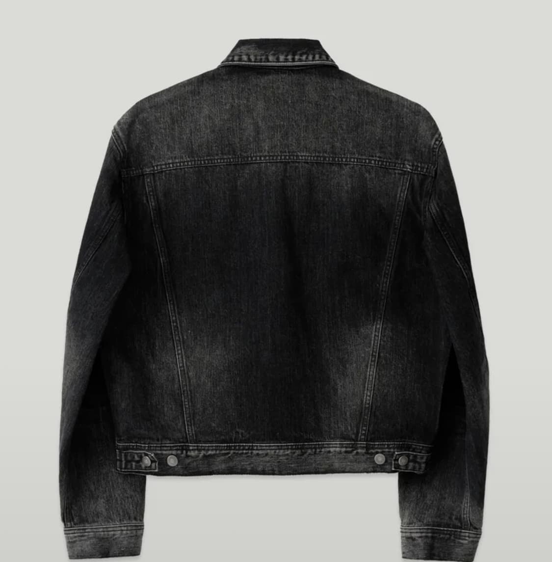 엘무드 마틴 데님 트러커 자켓 고스트블랙 44 상품이미지2