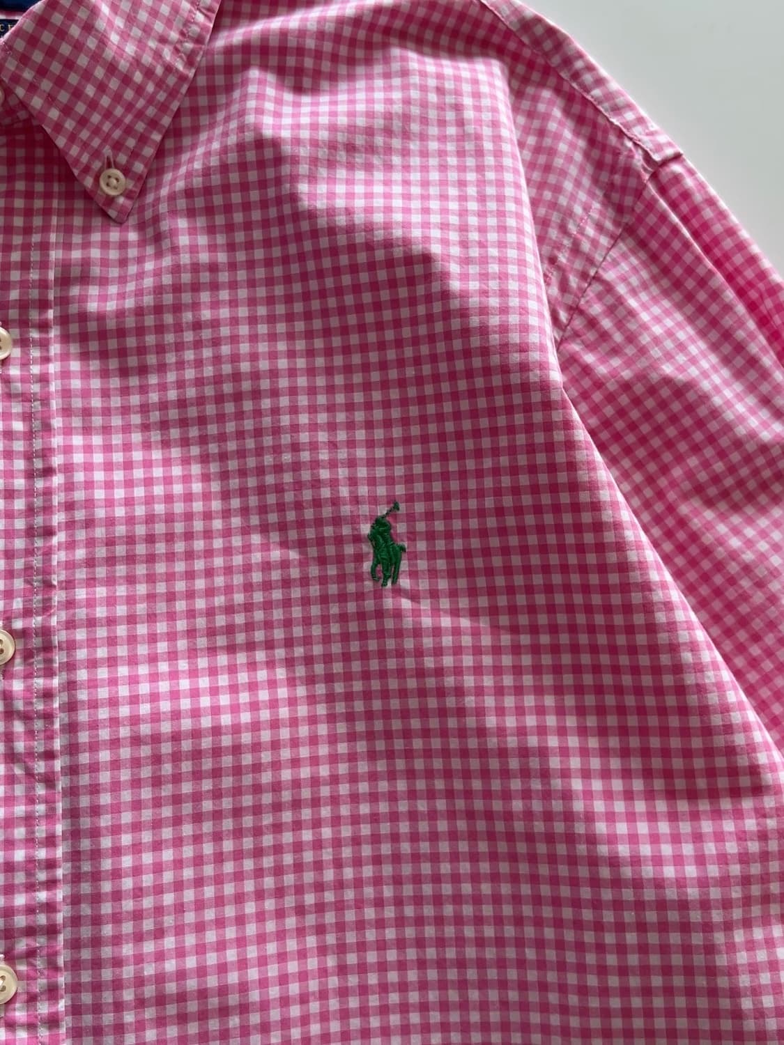 폴로 랄프로렌 깅엄셔츠 XL 상품이미지4