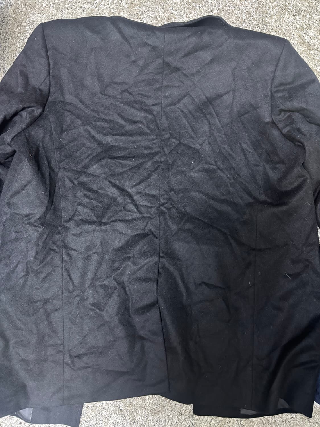 일본판 캐시미어혼방 검정코트 사이즈 110-115 상품이미지7