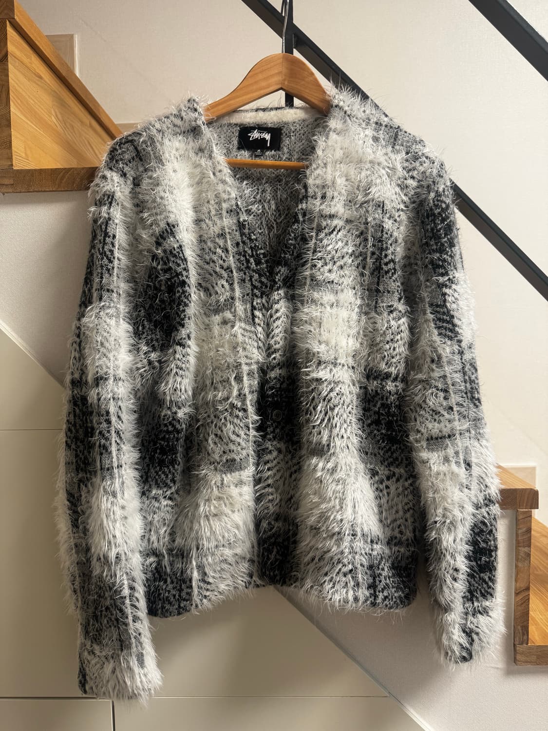 스투시 헤어리 가디건m 상품이미지1