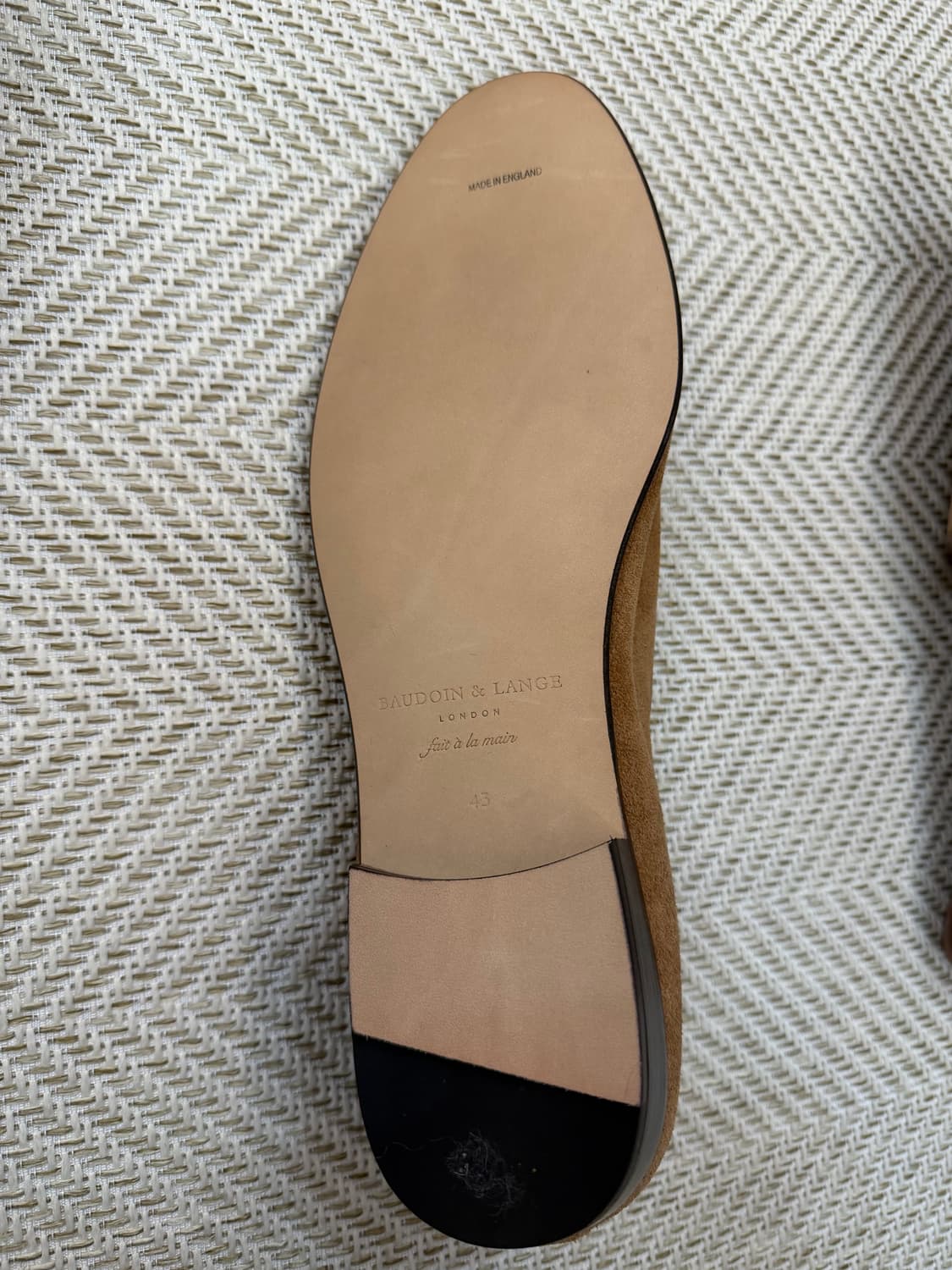 보두앙앤랑 샌드 베이지 로퍼 43 새상품 상품이미지8