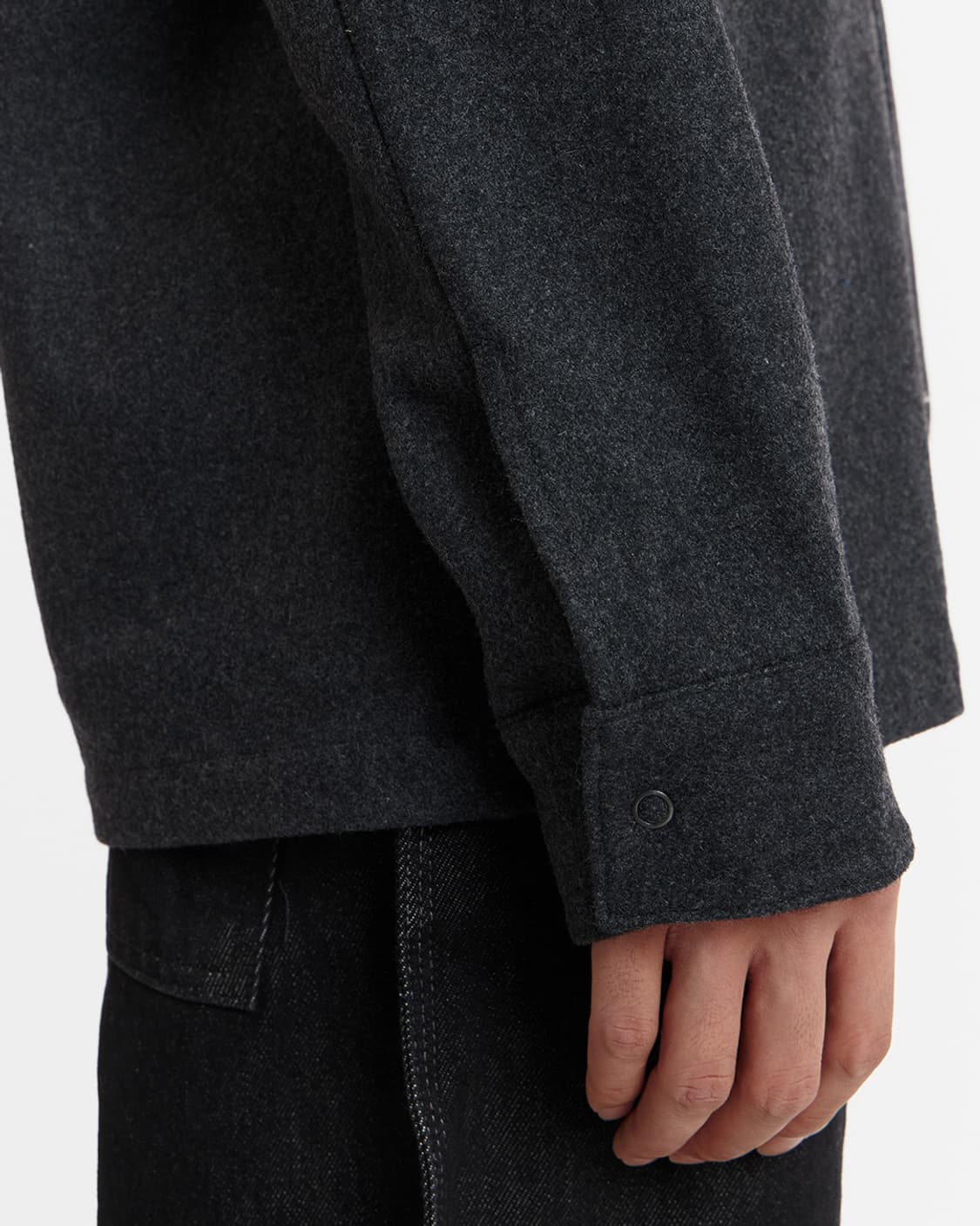 Unaffected Zip-up Shirt Charcoal 상품이미지4