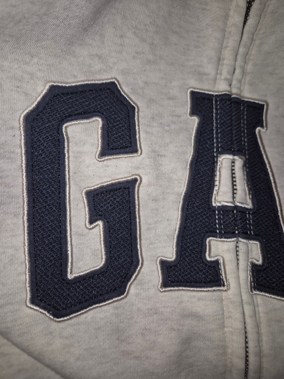 GAP 아이보리 네이비 후드집업 M 상품이미지3