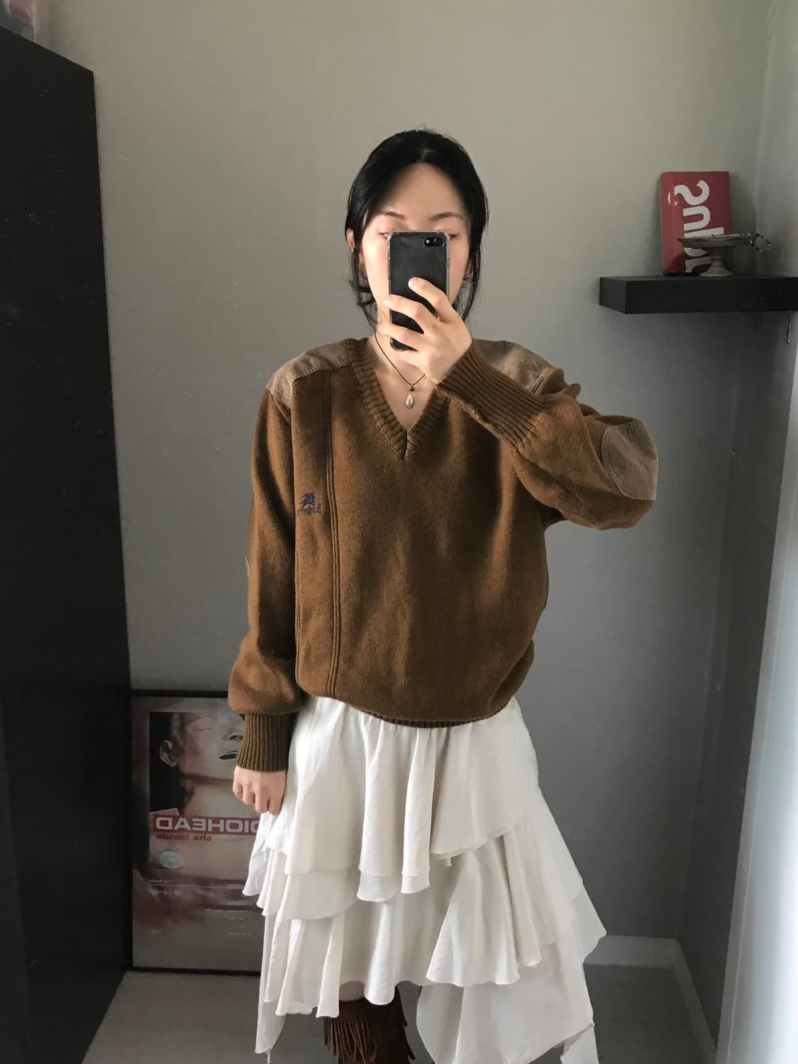 버버리 90년대 올드스쿨 코만도 니트 카멜 상품이미지2