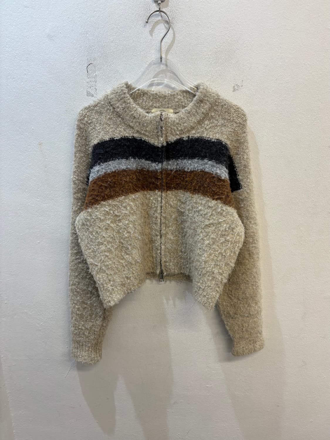 Wooldreamers line boucle cardigan 상품이미지1