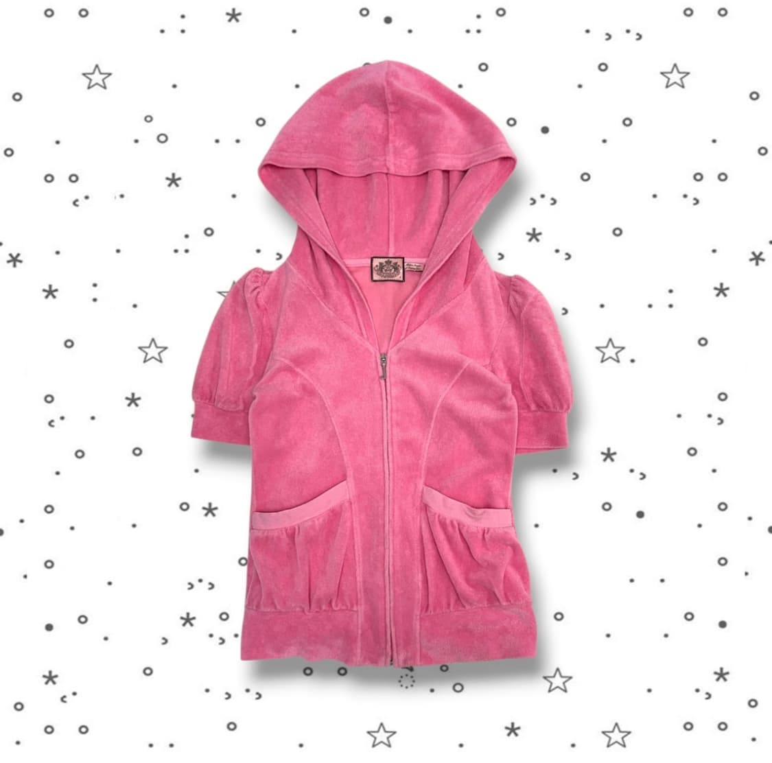 빈티지 쥬시꾸뛰르 반팔 후드 팔아요 (희귀) 상품이미지1