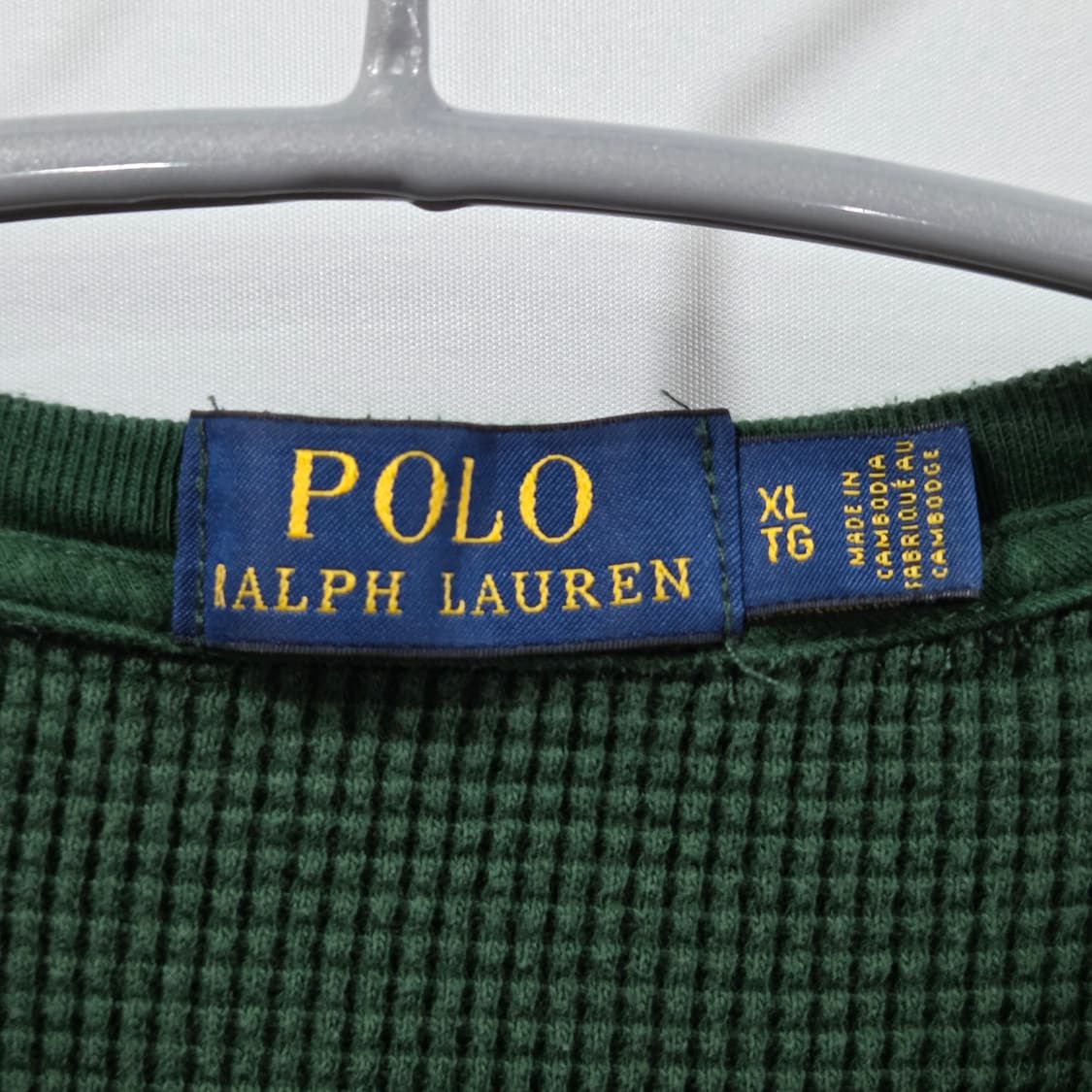 폴로랄프로렌 와플 롱슬리브 XL 상품이미지3