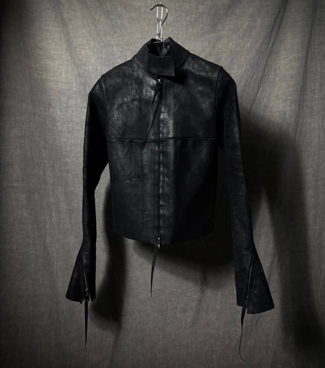 m.a+ Cross Seam Horse Leather Jacket 상품이미지1