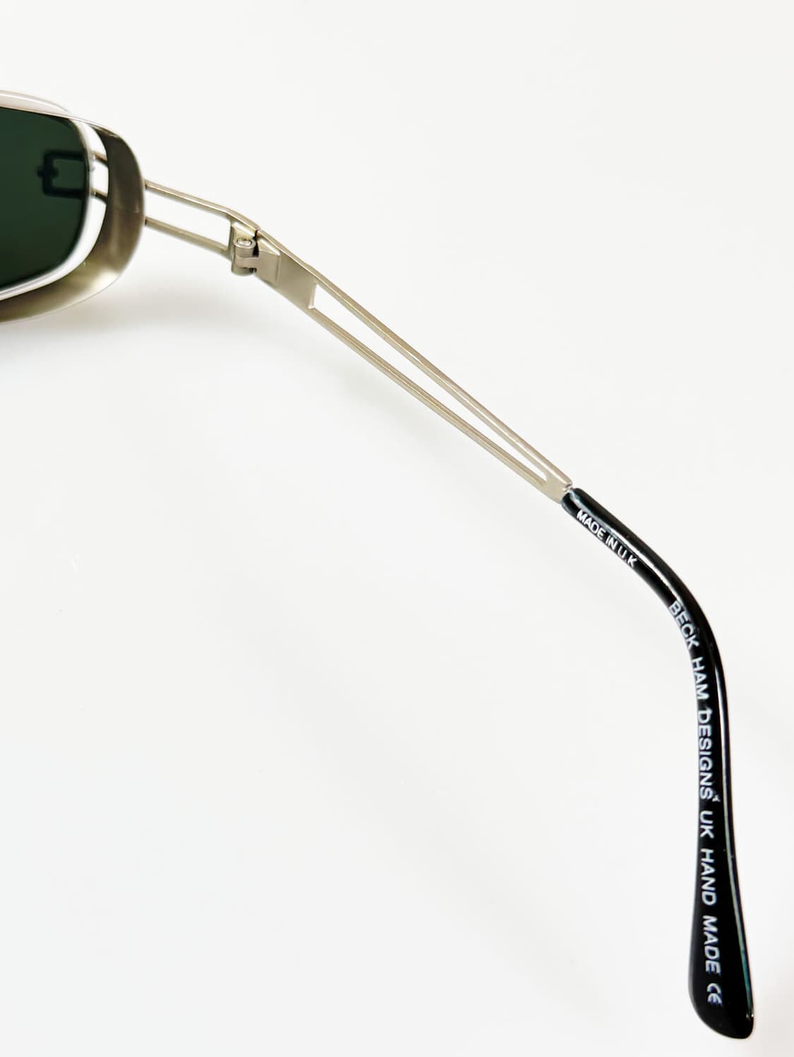 90s MANNU 실버 슬림 스퀘어 빈티지 선글라스 상품이미지6