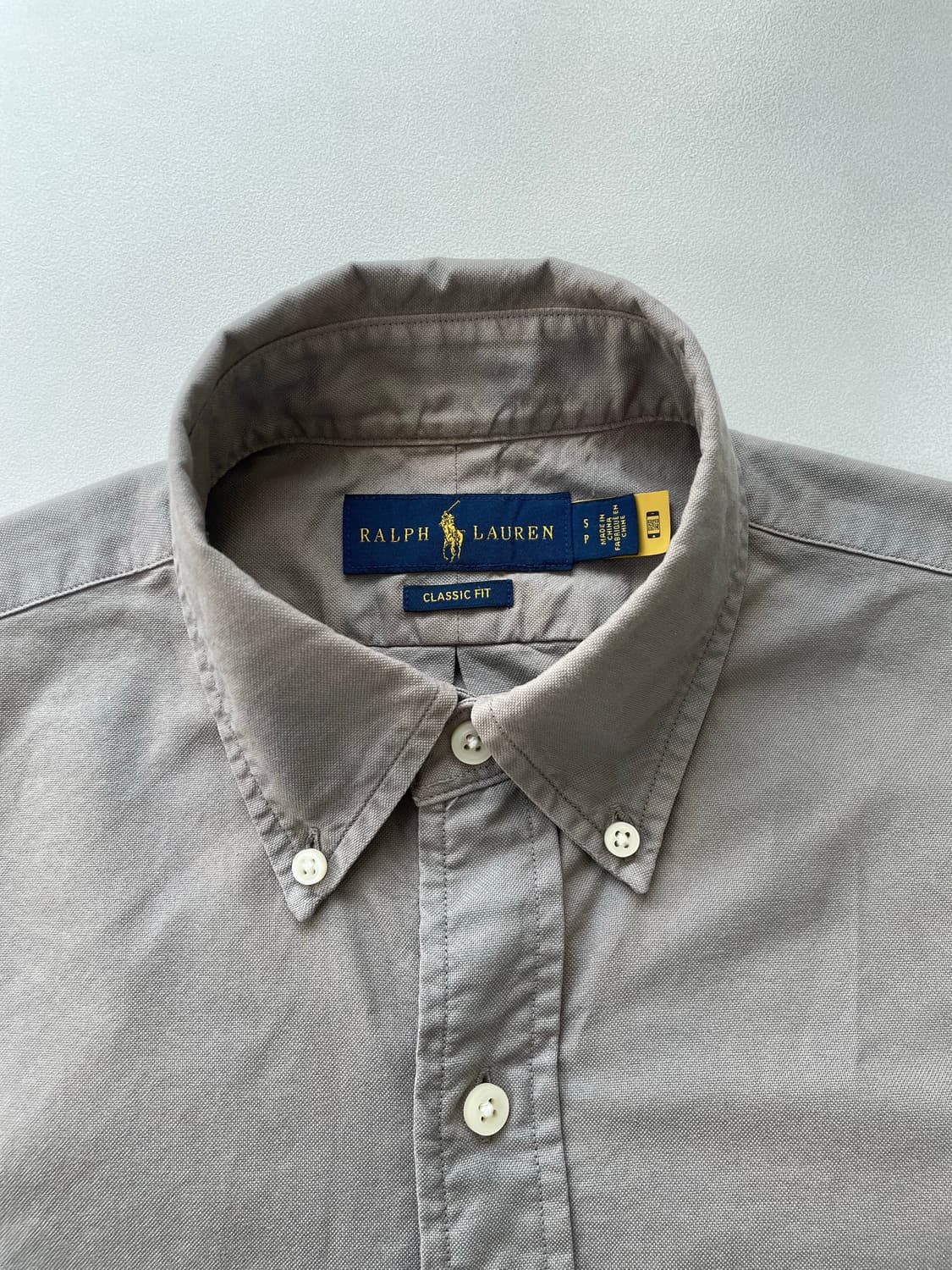 [S] 폴로 랄프로렌 가먼트다이 자수로고 옥스포드 셔츠 QR인증 상품이미지8