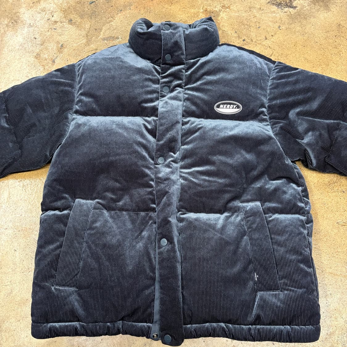 [정품/S] 널디 코듀로이 벨벳 덕다운 패딩 b18 상품이미지3