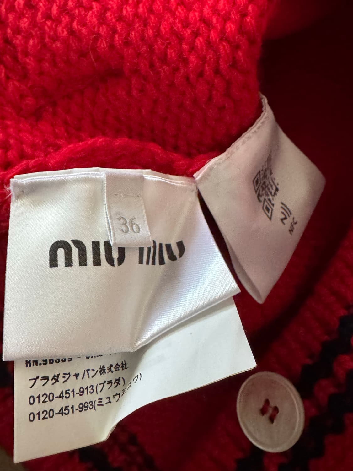 miu miu 세일러 가디건 상품이미지4