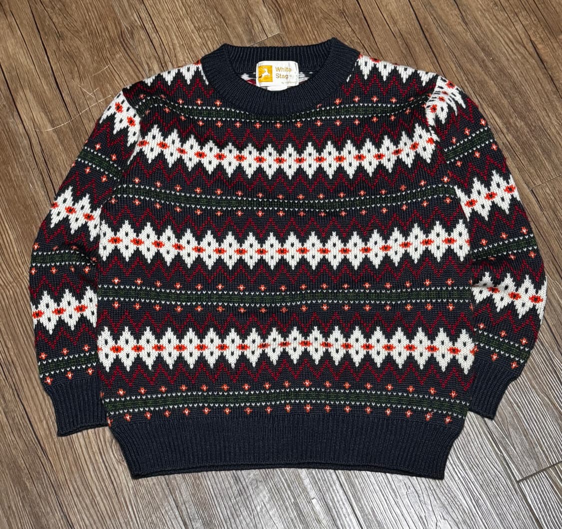 화이트 스태그 도쿄 노르딕 패턴  니트 스웨터 상품이미지2