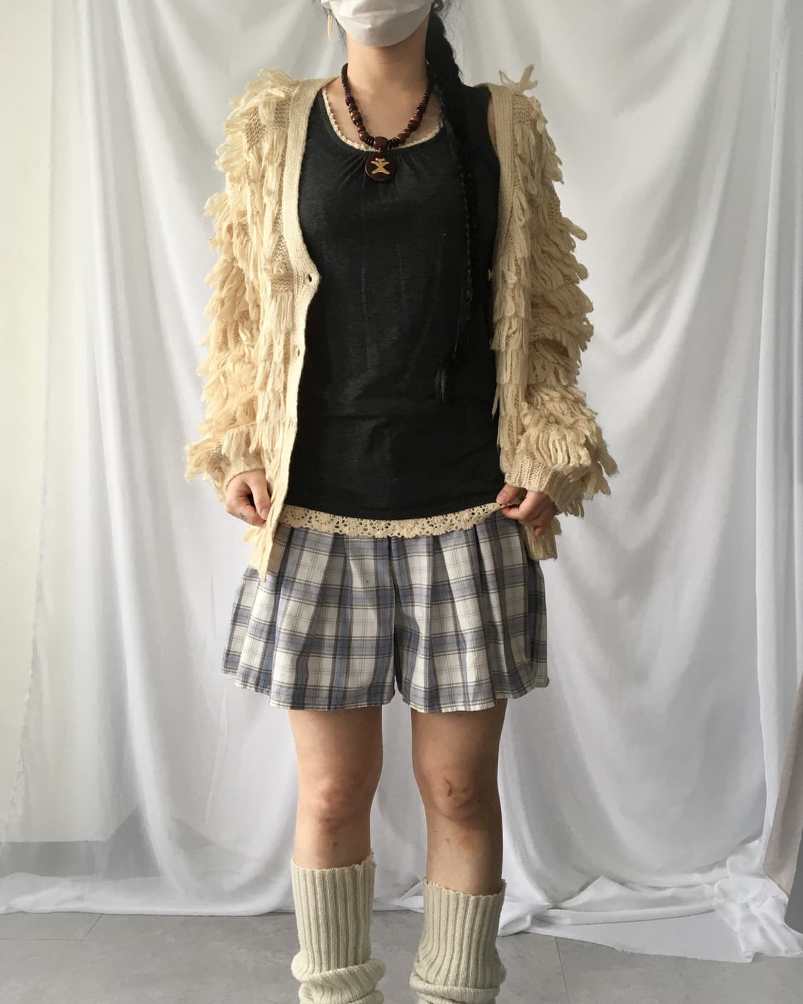 Fluffy knit cardigan 상품이미지8
