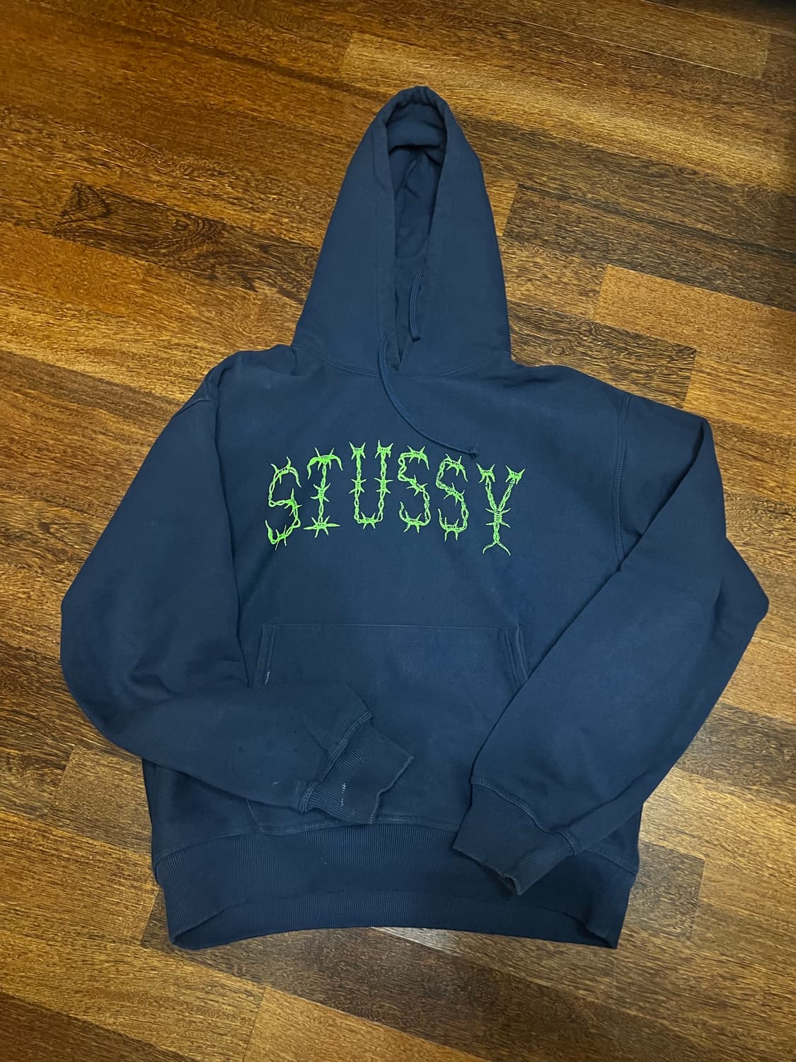 스투시 바브 후드 네이비 상품이미지2