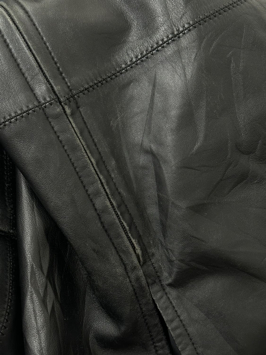 Mia Canma sheepskin 블랙 양가죽 레더 고스로리 코트 자켓 상품이미지9