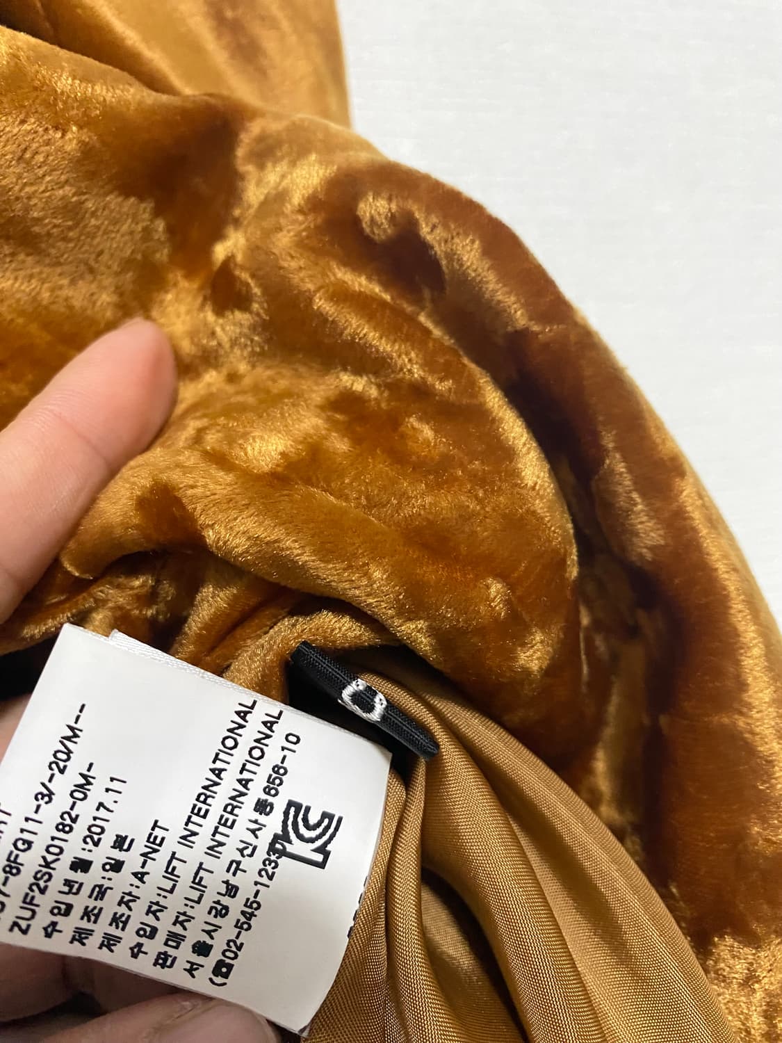 주카 벨벳 스커트 상품이미지5