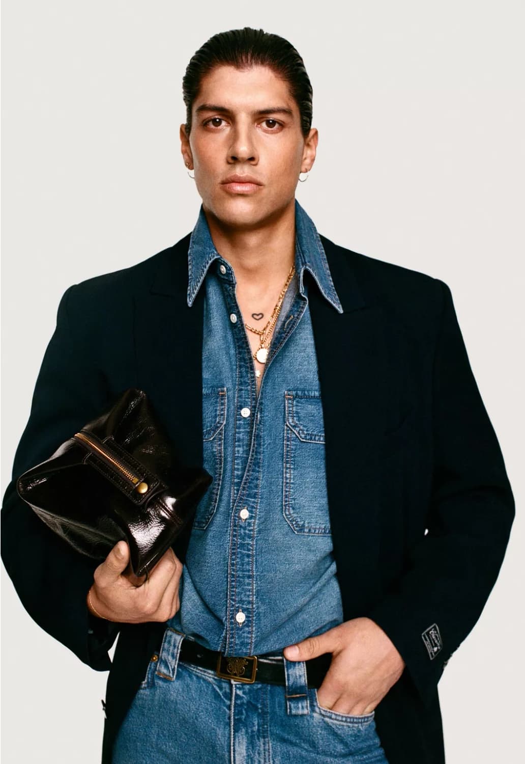 윌리 차바리아 x 자라 자수 박시핏 데님 셔츠 상품이미지2