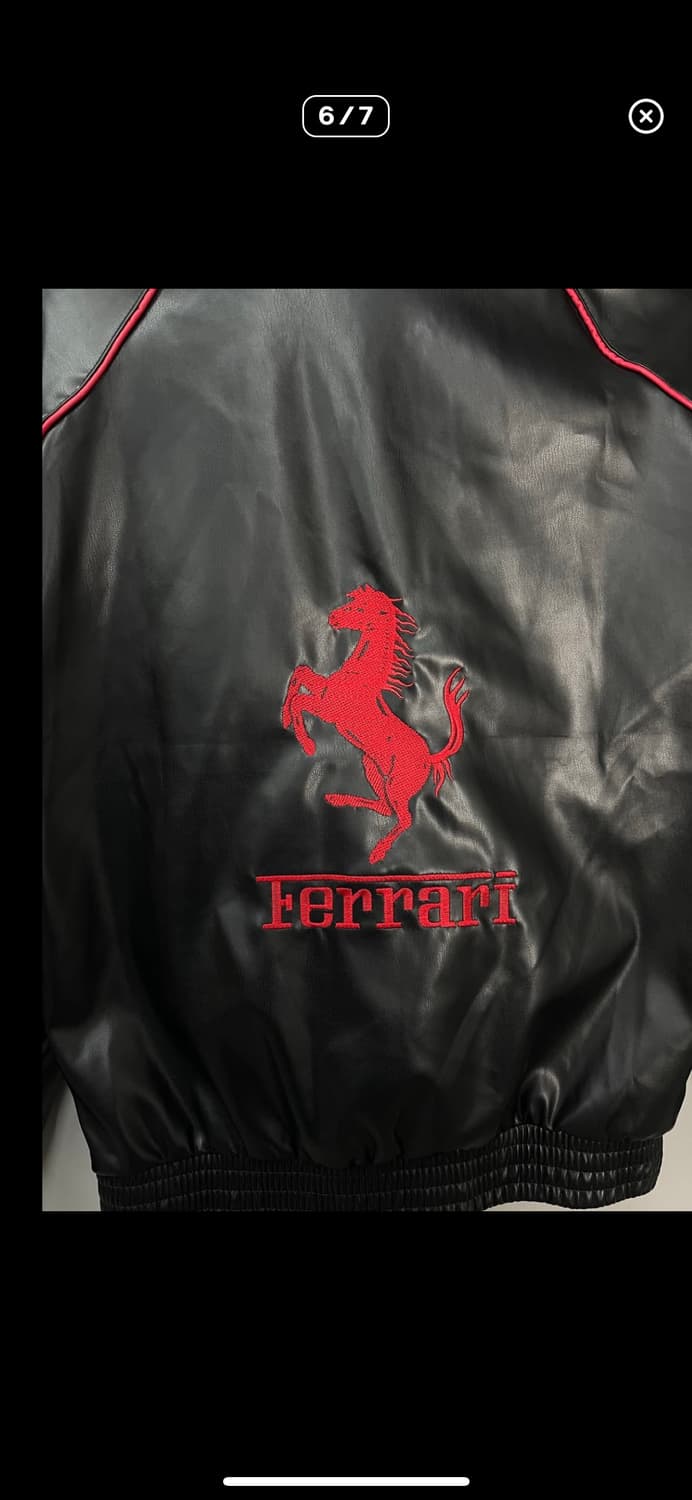 빈티지 페라리 레이싱 가죽 재킷 A2413 상품이미지6