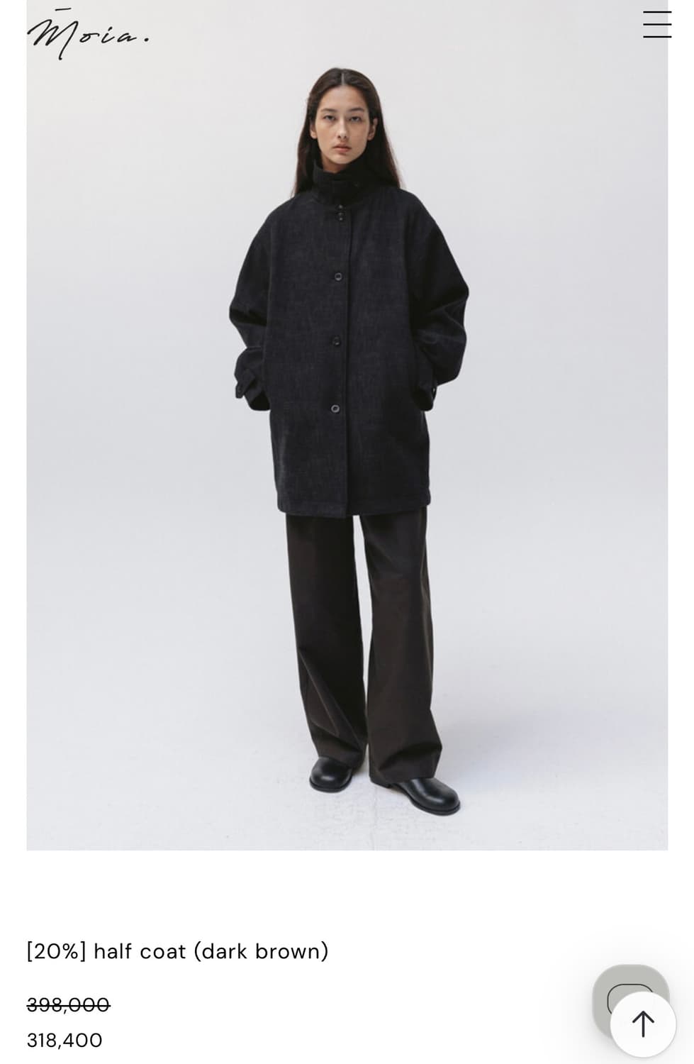 모이아 25FW 하프 코트 상품이미지5