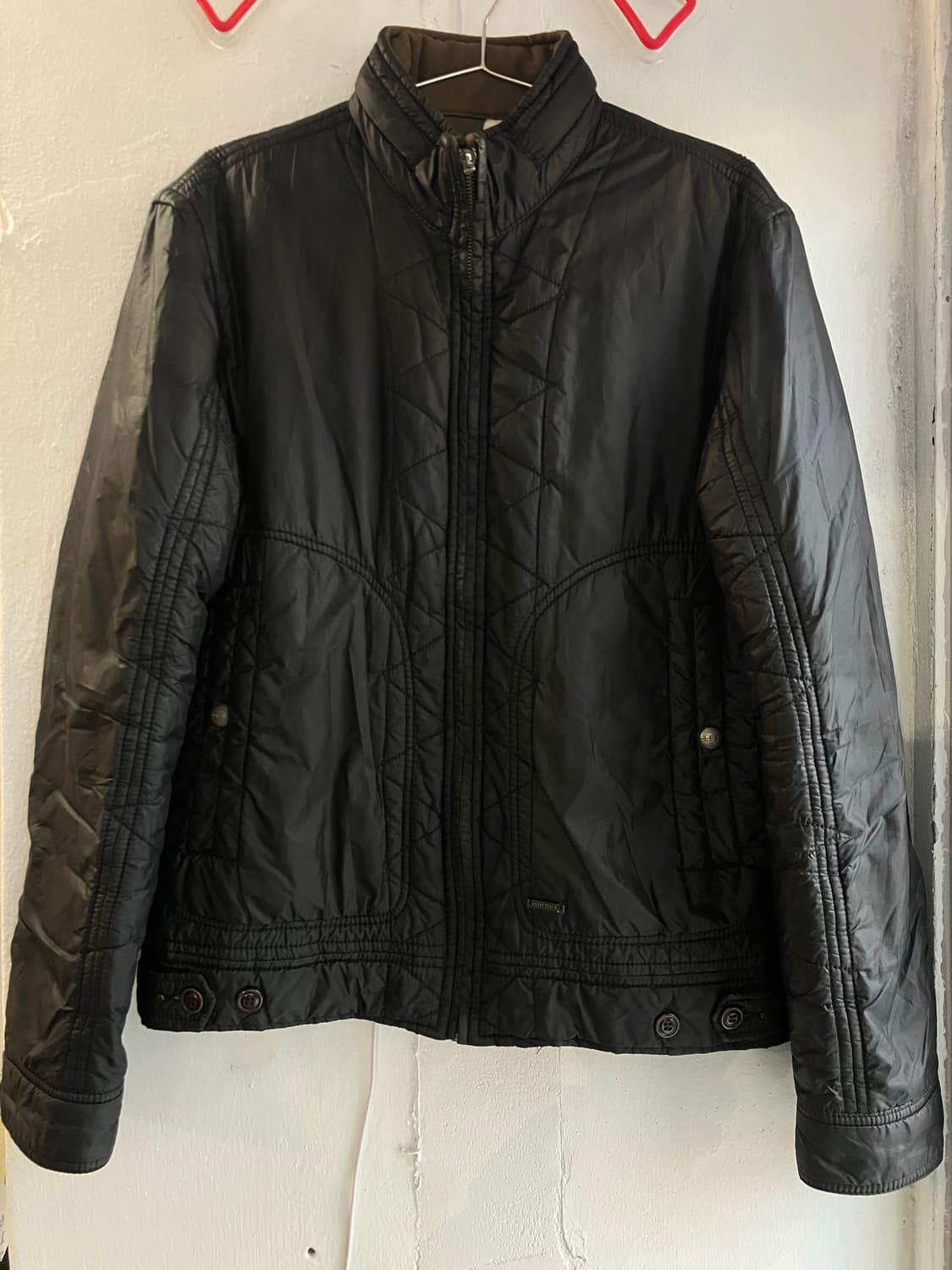 Diesel 블랙 퀼팅 자켓 M 상품이미지1