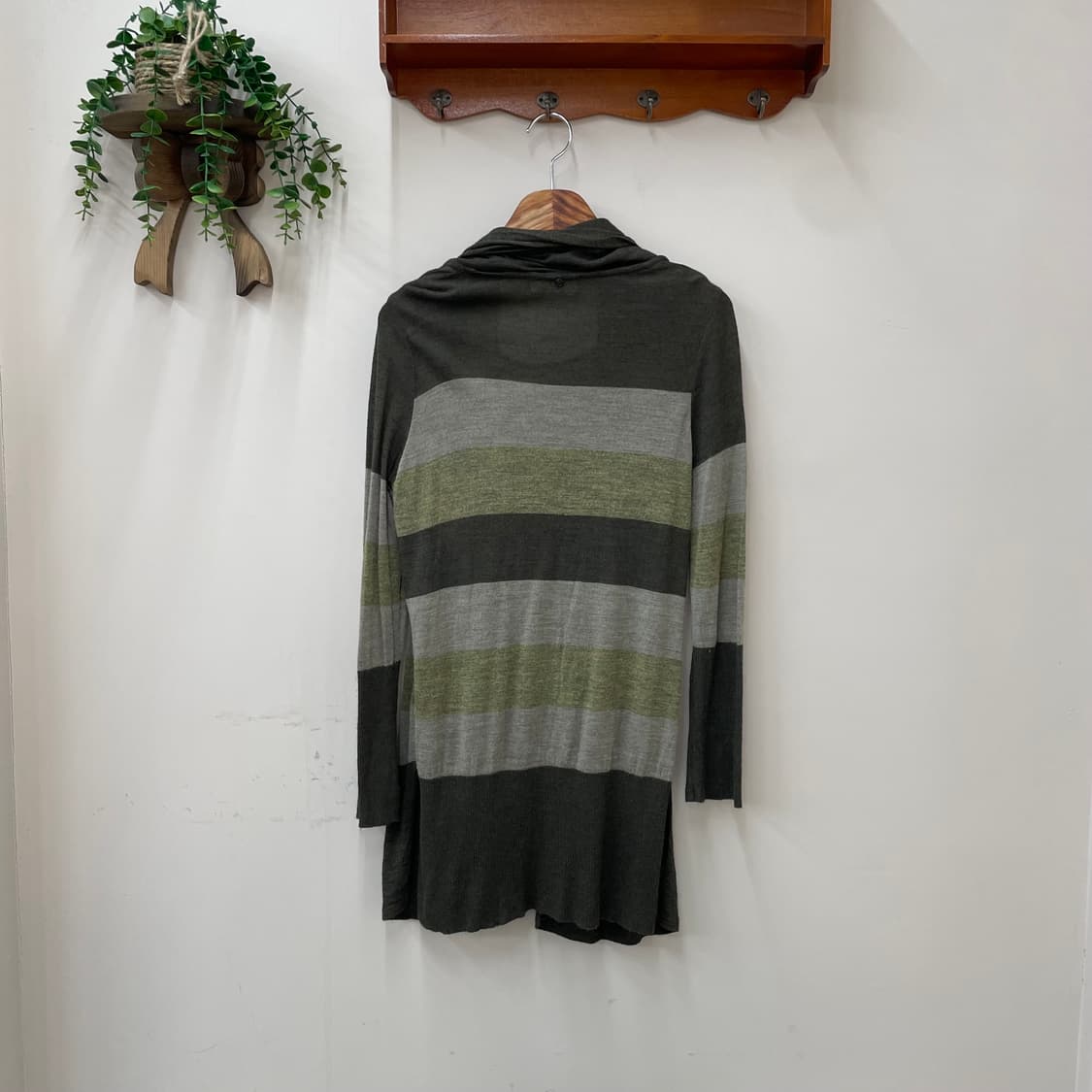 Cest moojeu 초코나무숲 긴팔 니트 원피스 레이어딩 머플러 겸  상품이미지2