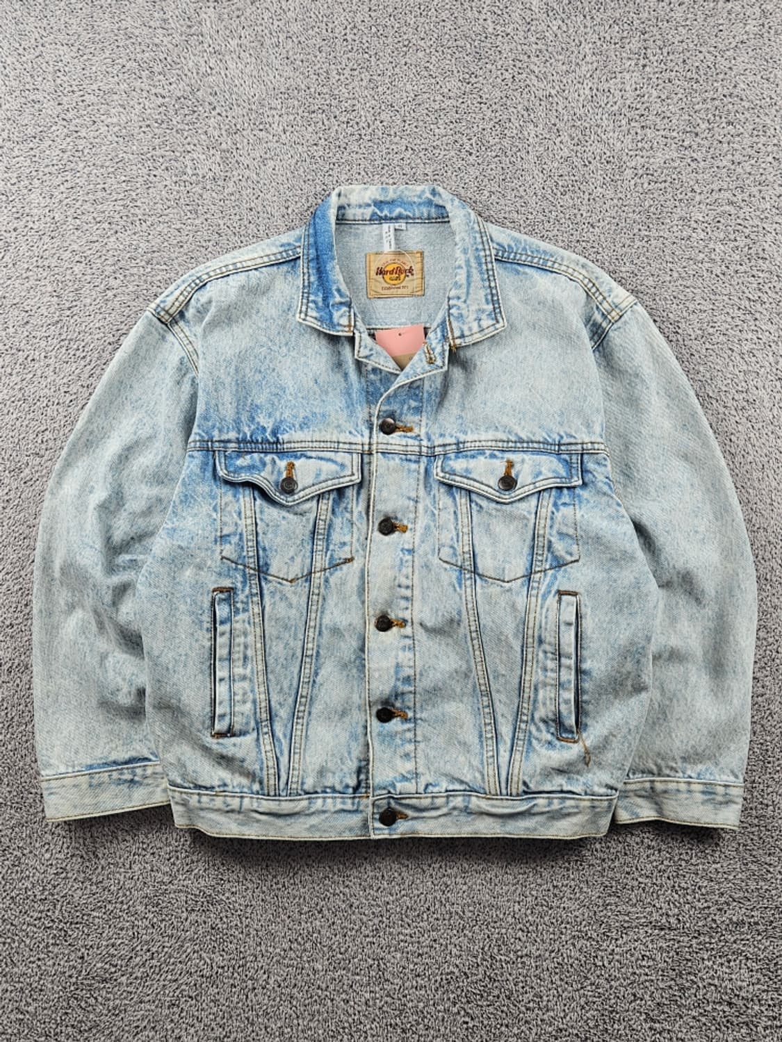 하드락카페 자수 백로고 데님 트러커 자켓 ( S ) / 9409 상품이미지2