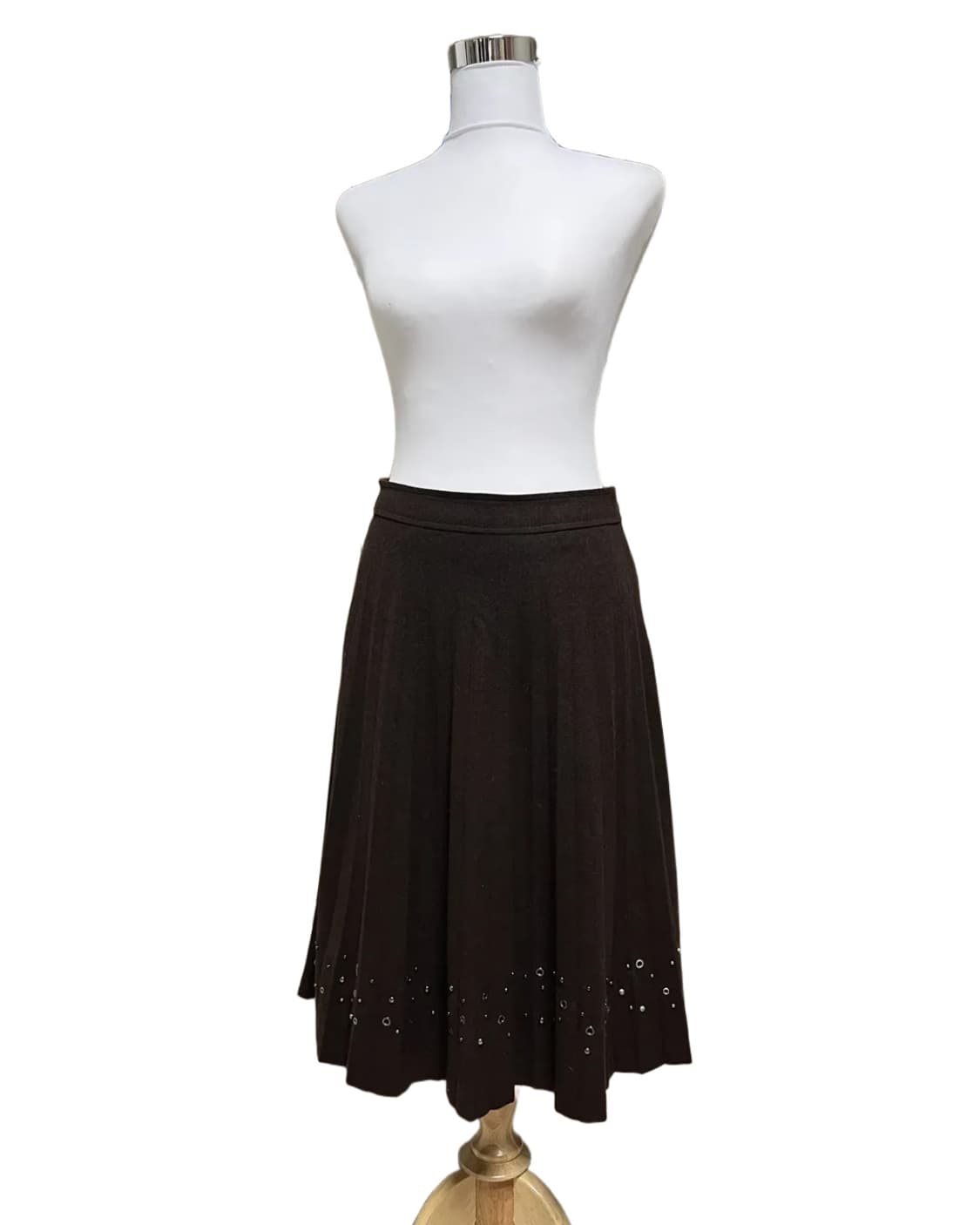 Brown eyelet skirt 상품이미지4