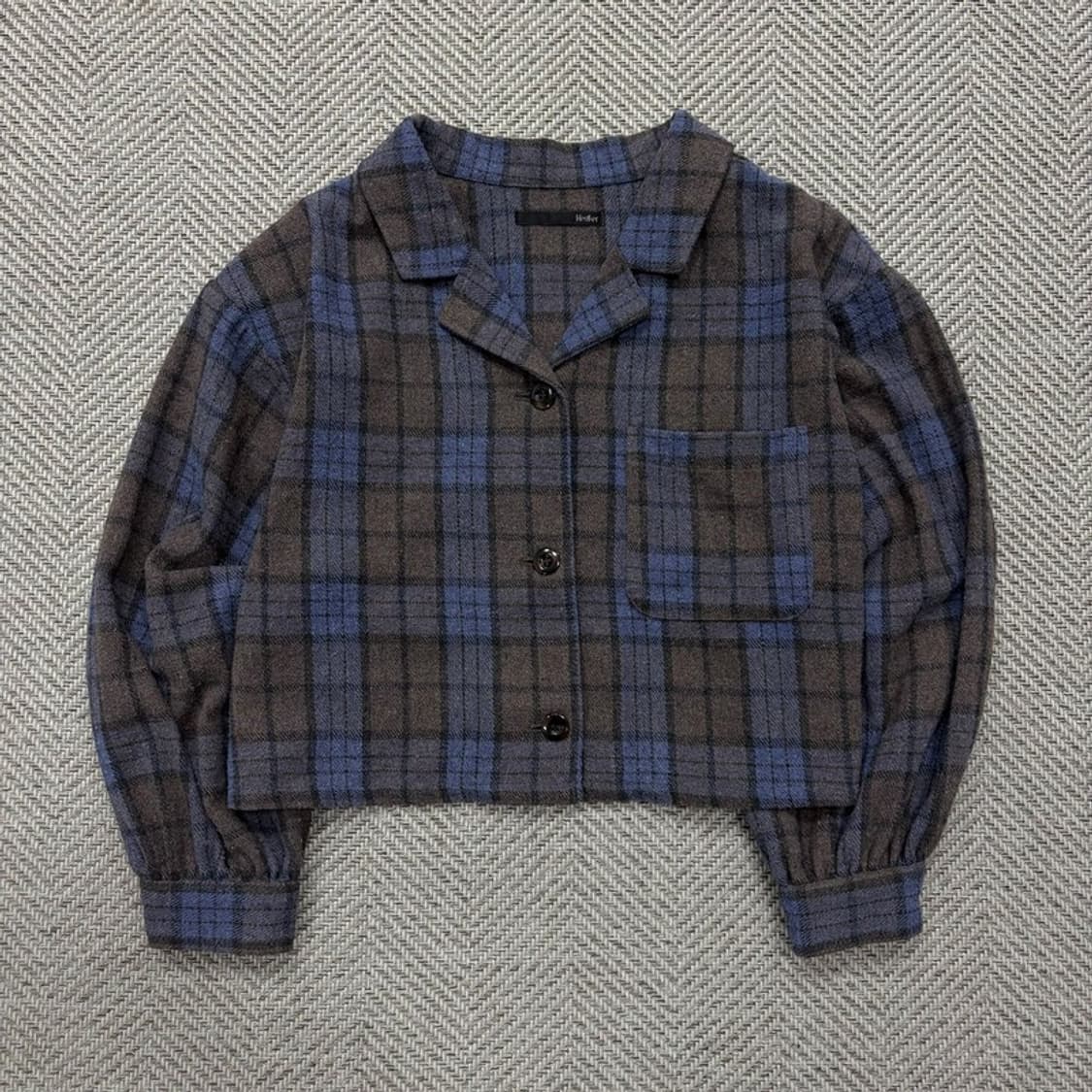 Heather 크롭체크셔츠 v1932 상품이미지1