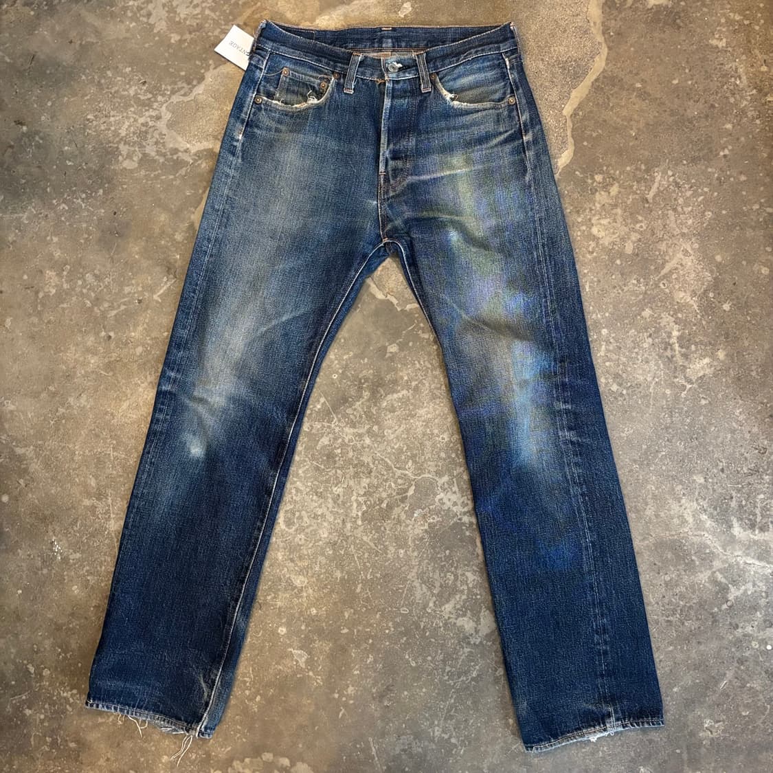 90년대 일본 드님 66타입 셀비지 데님 팬츠 상품이미지4